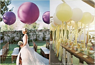 метровые шары на свадьбу