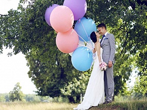 шары на свадебную фотосессию